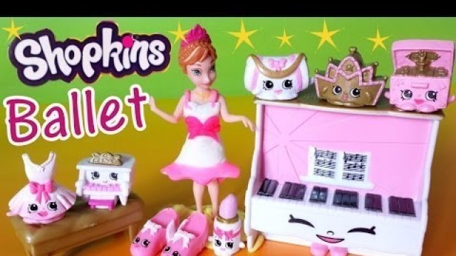 'Shopkins Season 3 Playset Ballet Collection Fashion Spree Toy Unboxing Play Doh dress'