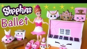 'Shopkins Season 3 Playset Ballet Collection Fashion Spree Toy Unboxing Play Doh dress'