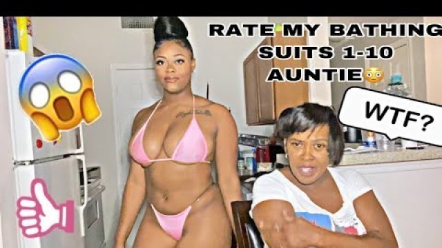 'MY AUNTIE RATES MY FASHIONNOVA BATHING SUITS 