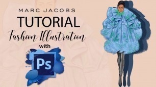 'TUTORIAL - Fashion Illustration (how to colour with photoshop for beginners)'