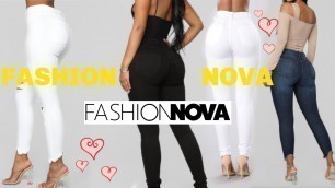 'What’s the HYPE on Fashion Nova Jeans?!? || FASHION NOVA TRY ON HAUL'