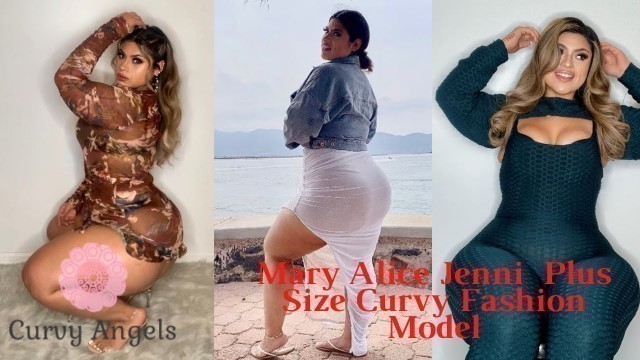 'Mary Alice Jenni Fashion Nova Curve Plus Size Curvy Fashion Model'