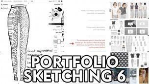 'Portfolio Sketching 6 - Fashion Design - Emily Keller'
