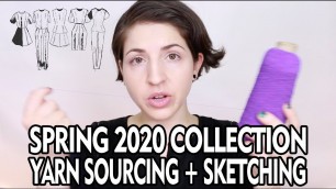 'Fashion Design A Collection 7 - Spring 2020 - Yarn Sourcing + Armor Sketching'