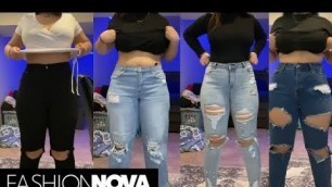 'FashionNova jeans and shirt try on haul! | size 13[$200+ worth of clothes] |NANCY ROD'