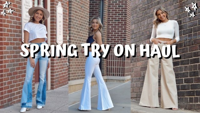 'HUGE SPRING TRY ON HAUL FASHION NOVA 2021 // flares, denim shorts, rompers, bodysuits and more'