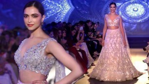 'Deepika Padukone\'s Ramp Walk For Manish Malhotra At Mijwan Fashion Show 2020'