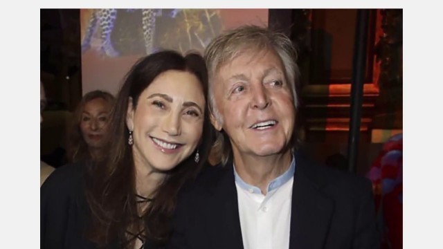 'Paul McCartney and wife Nancy support his daughter Stella\'s Paris Fashion Week show'