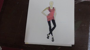 'how to draw casual dress for beginners fashion sketches #01'
