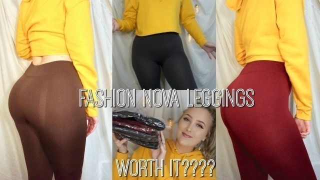 'FASHION NOVA LEGGINGS UNDER $5 TRY ON HAUL | Hannah Garske'