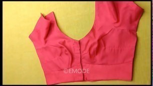 'Saree blouse Cutting and stitching for Beginners DIY hindi tutorial Part1 EMODE'