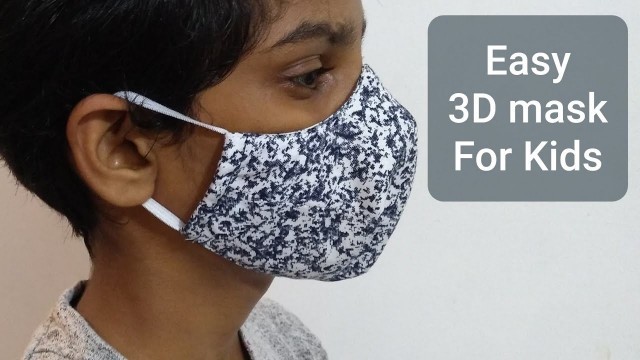 'Easy 3D Mask stitching for Kids EMODE'