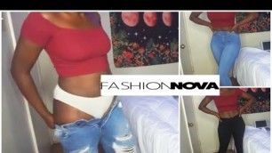 'FASHION NOVA JEANS TRY ON / SIZE GUIDE | For US 6 (5,7) ✨'
