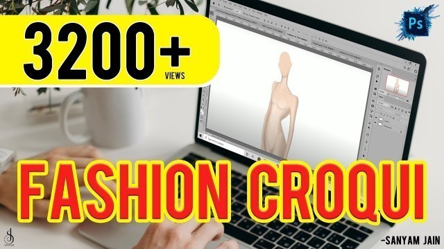 'Digital Fashion Illustrations | Fashion Croqui Body Rendering | LEARN WITH SANYAM JAIN'