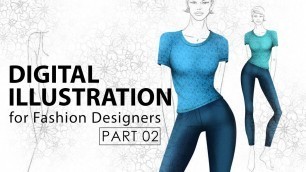 'Digital Fashion Illustration Using only Mouse | PART 02 | PHOTOSHOP | AAVRITI'