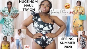 'HUGE H&M HAUL | TRY ON & STYLING SPRING SUMMER 2020 |NEW IN H&M X JOHANNA ORTIZ |Fashions Playground'