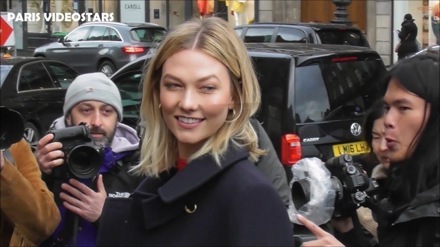 'VIDEO Karlie KLOSS attends Paris Fashion Week 4 march 2019 show Stella McCartney'