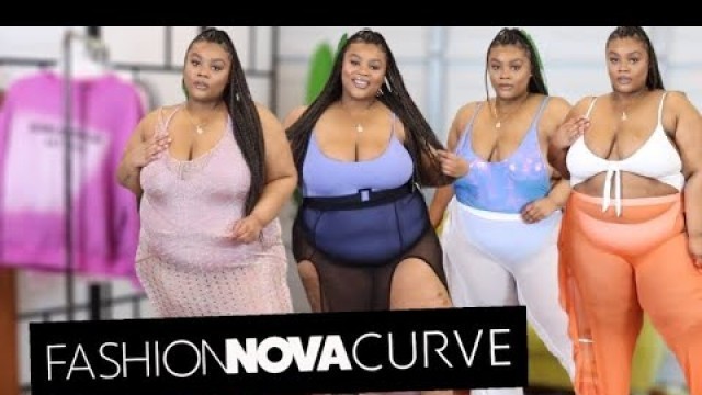 'HUGE Fashion Nova Curve SWIMWEAR haul! (A swimsuit for everyBODY)| PLUS SIZE TRY ON HAUL'