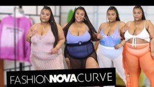 'HUGE Fashion Nova Curve SWIMWEAR haul! (A swimsuit for everyBODY)| PLUS SIZE TRY ON HAUL'