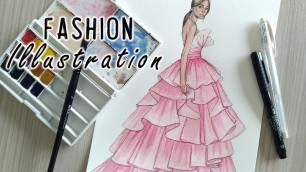 'Fashion Illustration- Watercolor technique'