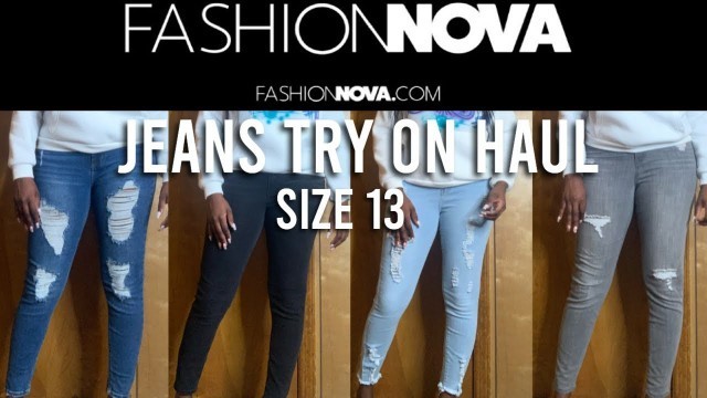 'FASHION NOVA JEANS TRY ON HAUL (UNDER $20) *TALL GIRL EDITION* | SIZE 13'