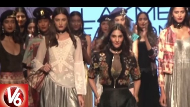'Bollywood Celebs In Lakme Fashion Week 2017 | Mumbai | V6 News'