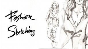 'Fashion sketching: рисуем тушью скетч в динамике.'