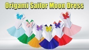 'Fashion | Origami Sailor Moon Dress Tutorial | DIY Sailor Moon Dress'