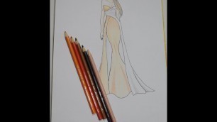 'fashion illustration| Fashion drawing | illustration step by step for beginners|Crafts At Home'
