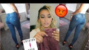 'MUST WATCH BEFORE BUYING FROM FASHION NOVA! SIZE 0 JEANS TRY ON AND REVIEW'