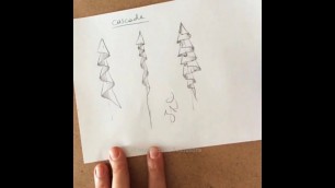'Fashion sketch tutorial  by ZEYNEP DENIZ-drawing the cascade'