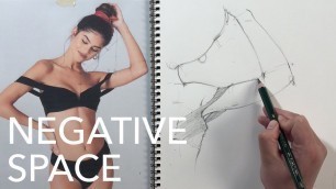 'Figure Drawing Tutorial: Negative Space'