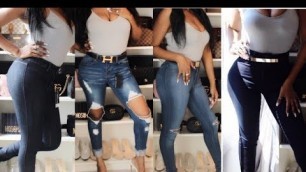 'BEST JEANS FOR ALL SHAPES AND SIZES - FASHION NOVA TRY ON'