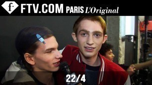 '22/4 Men Backstage | Paris Men’s Fashion Week Fall/Winter 2015-16 | FashionTV'