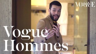'The rising star Justice Smith prepares for the Prada show | Getting Ready | Vogue Hommes'