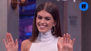 'Kaia Gerber Plays The Balloon Game | Movie Night with Karlie Kloss | Freeform'