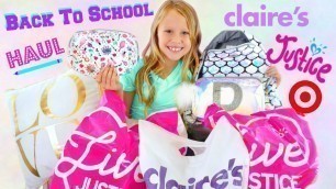 'Daya Daily Back to School Haul! Clothes and Makeup! Justice, Claires, Target'