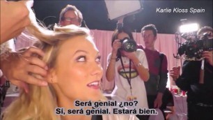 'Backstage @ 2014 VS Fashion Show | Karlie Kloss [Subtitulado al español]'