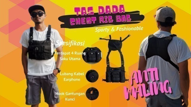 'Tas Selempang Dada Pria Wanita Multifungsi Chest Rig Bag'