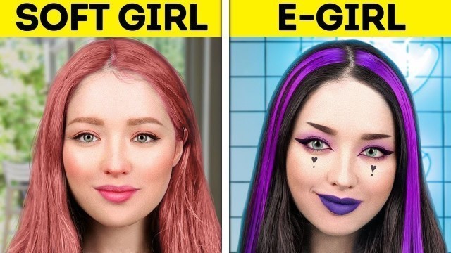 'SOFT GIRL VS. E-GIRL || Gorgeous TIK TOK Trends With Jewelry, Clothes, Makeup And Lifestyle'