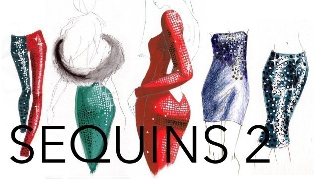 'Fashion Illustration Tutorial: Sequins (Part 2/2)'