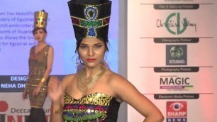 '8. Egyptian Theme - INIFD Deccan Pune Annual Fashion Show 2016 - The Unbroken Bond'