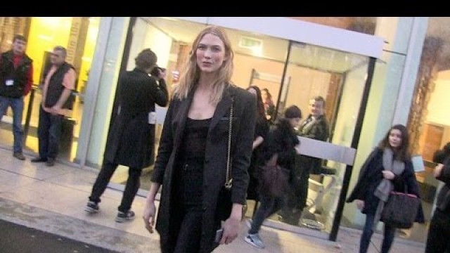'EXCLUSIVE - Karlie Kloss, Joan Smalls and more at Anthony Vaccarello Fashion Show in Paris'