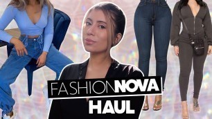 'TRY- ON FASHION NOVA JEANS HAUL SIZE 7 | WINTER STAPLE PIECES FOR 2021 #fashionnova #jeans #tryon'