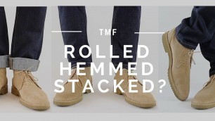 'How to Wear Jeans | Stacked, Rolled, Cuffed, Hemmed'