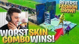 'I Hosted A REVERSE Fashion Show! (WORST Skin Combo Wins!) - Fortnite Battle Royale Skin Contest'