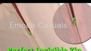 'How to attach invisible Zipper easy DIY tutorial EMODE'