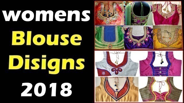 '100 New Designer Blouses  | 2019 BLOUSE DESIGNS | FASHION WORLD | Daily Indian Fashion SAREE DRAPING'