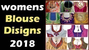 '100 New Designer Blouses  | 2019 BLOUSE DESIGNS | FASHION WORLD | Daily Indian Fashion SAREE DRAPING'