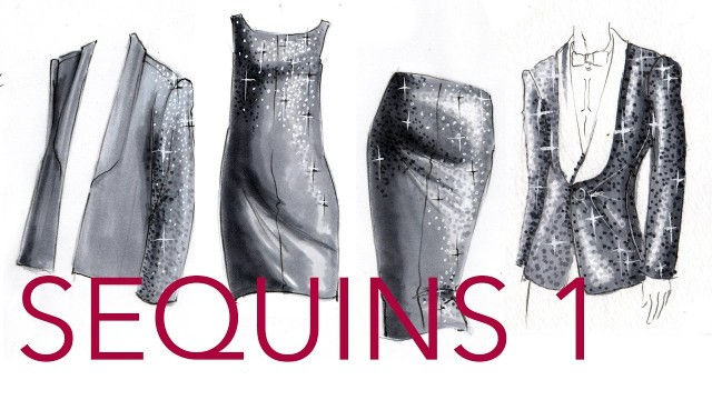 'Fashion Illustration Tutorial: Sequins (Part 1/2)'